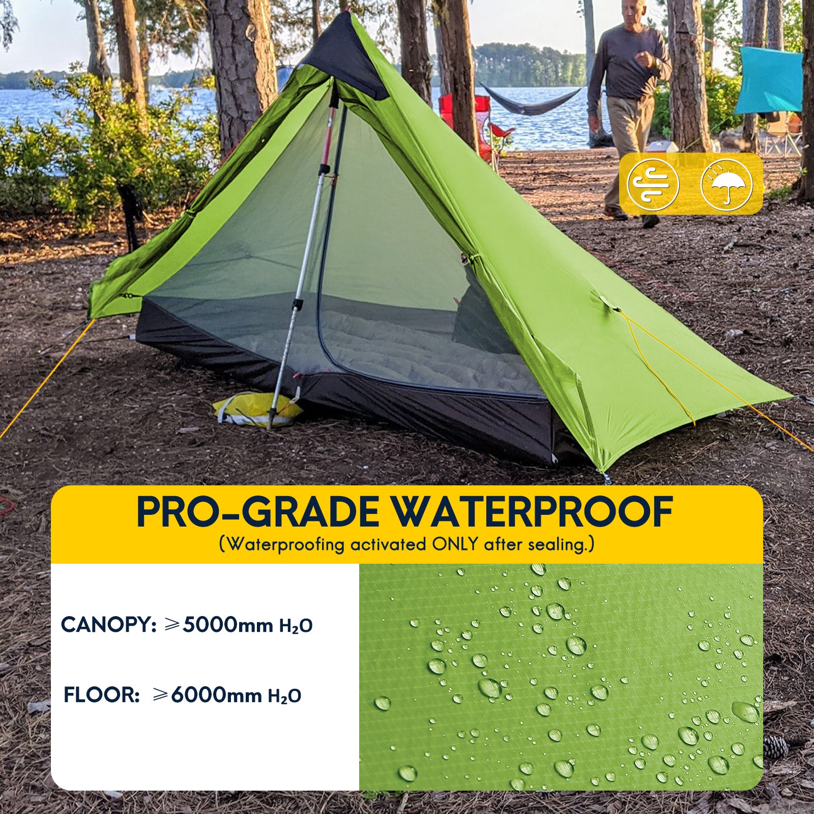 1 person tarp Lanshan 1 Ultralight Tent Backpacking Tents