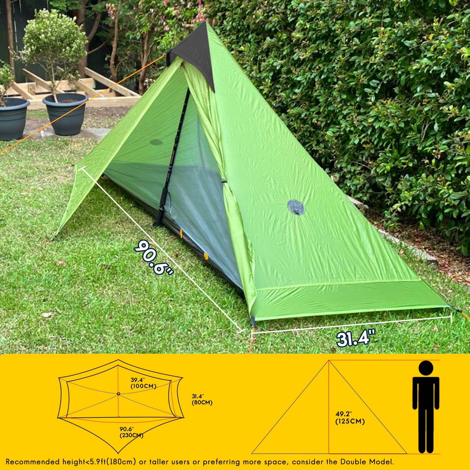 litio 1 ul tent Lanshan 1 Ultralight Tent Backpacking Tents