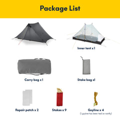 Lanshan 2 Ultralight Tent Backpacking Pole Tent