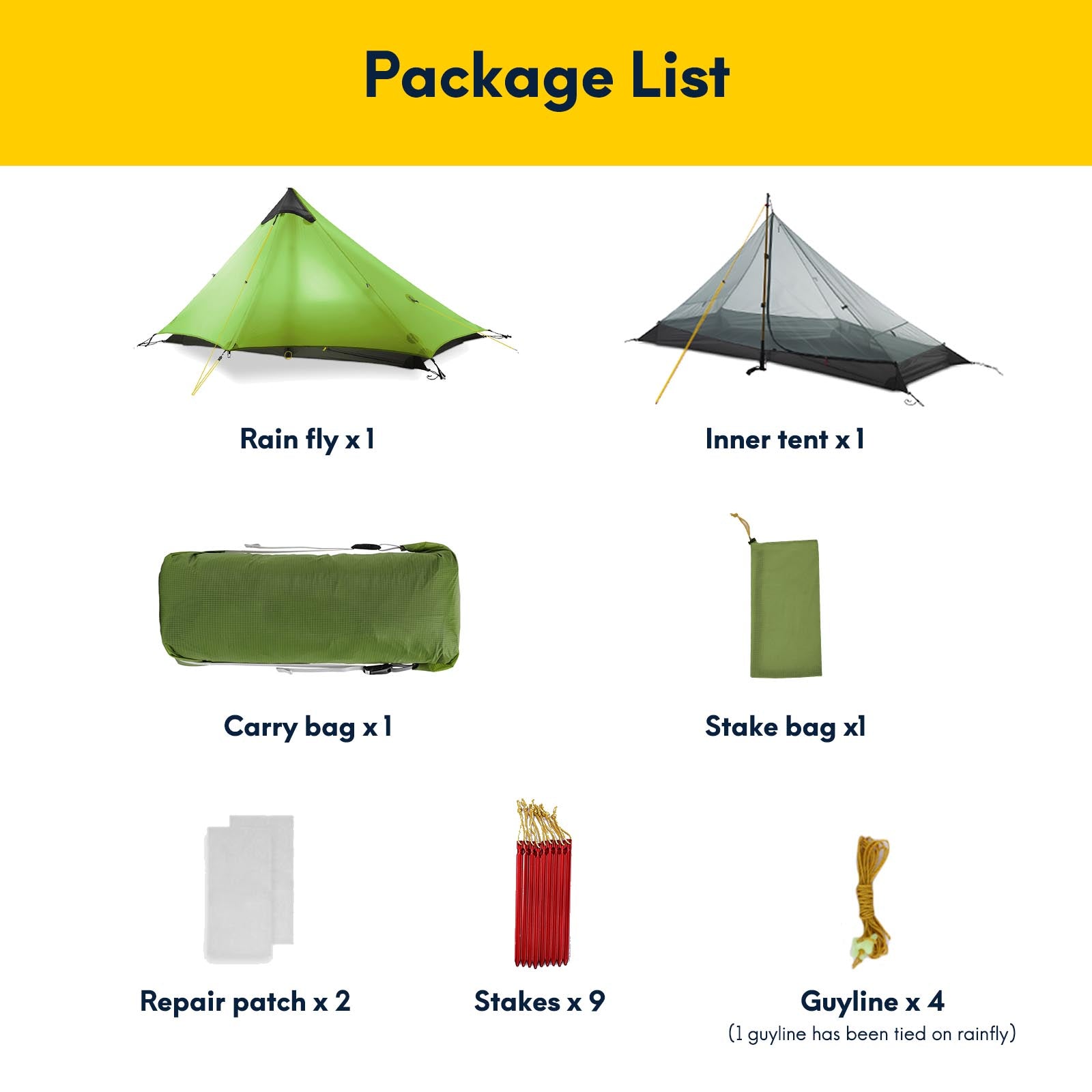 Lanshan 1-Person Ultralight Backpacking Tent 3 Season – Lanshantent
