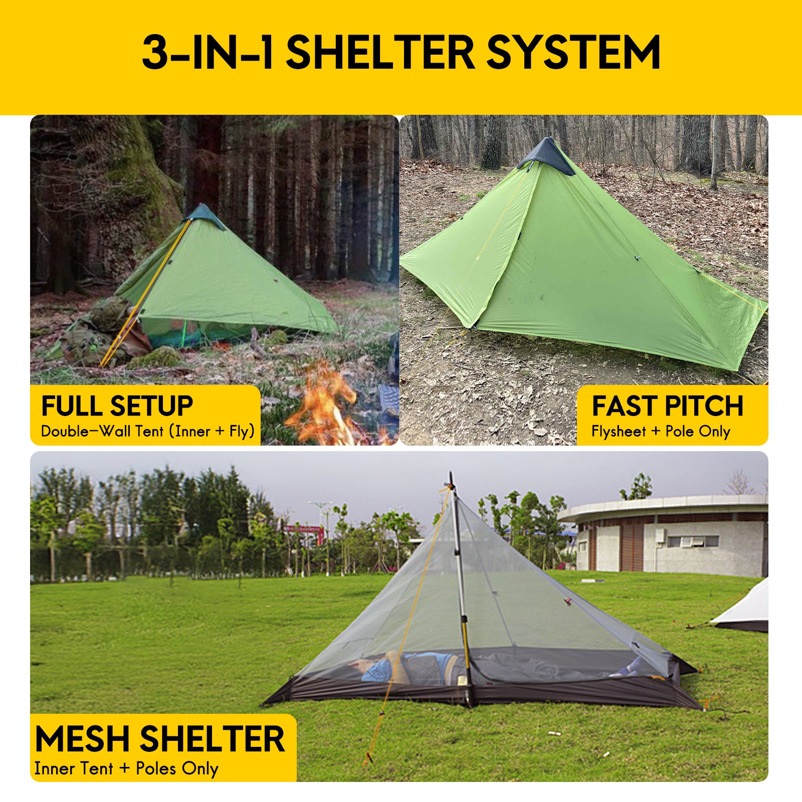 lanshan 1 inner tent Lanshan 1 Ultralight Tent Backpacking Tents