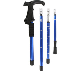benflower Telescopic Walking Stick Non-slip Hiking Trekking Cane 4-section Aluminum Alloy Walking Pole