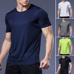 benflower Summer Men t-Shirts Short Sleeve Sport Gym Shirts Man Bodybuilding Running Fitness Shirts Quick Dry Football Jerseys Sportswear