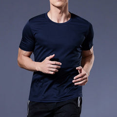 benflower Summer Men t-Shirts Short Sleeve Sport Gym Shirts Man Bodybuilding Running Fitness Shirts Quick Dry Football Jerseys Sportswear