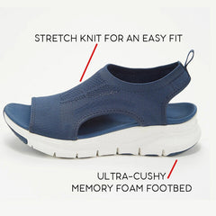 benflower Summer Sport Sandals Washable Slingback Orthopedic Slide Women Platform Sandals Soft Wedges Shoes