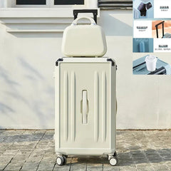 benflower Large Capacity Luggage Travel Trolley Suitcase Trunk 20 22 24 28 30 inch Universal Wheel Luggage Set with Handbag