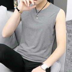 benflower Men's Summer Gym Shirt Street Sleeveless Cotton T-shirts for Men Tank Tops