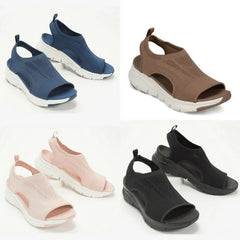 benflower Summer Sport Sandals Washable Slingback Orthopedic Slide Women Platform Sandals Soft Wedges Shoes